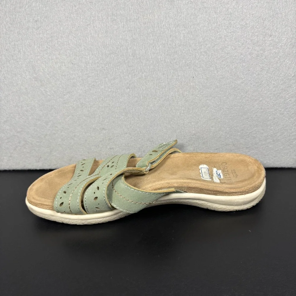 Earth Origins Sandra Womens Sandals Size 7.5  Green Strappy Comfort Casual Shoes